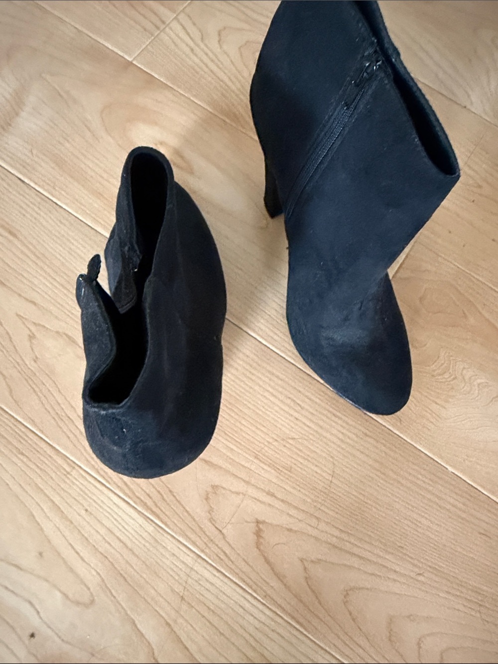 Classic Black Suede Women's Ankle Boot